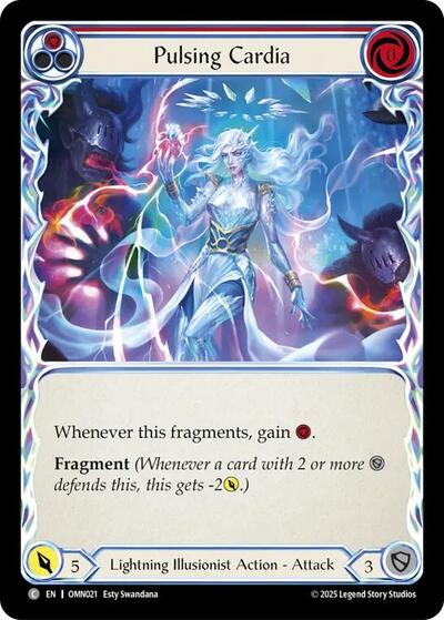 Pulsing Cardia (Red) (Omens of the Third Age) Near Mint Foil