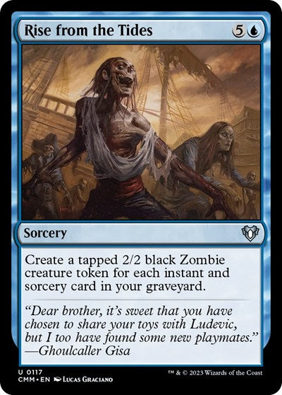 Rise from the Tides (Commander Masters) Light Play Foil
