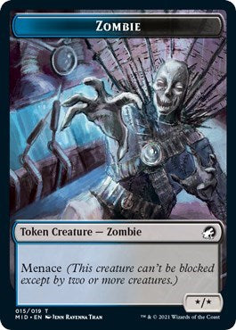 Zombie (015) Token (Innistrad: Midnight Hunt) Near Mint