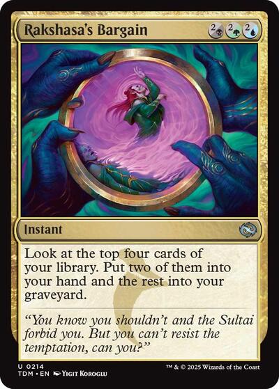 Rakshasa's Bargain (Tarkir: Dragonstorm) Near Mint Foil