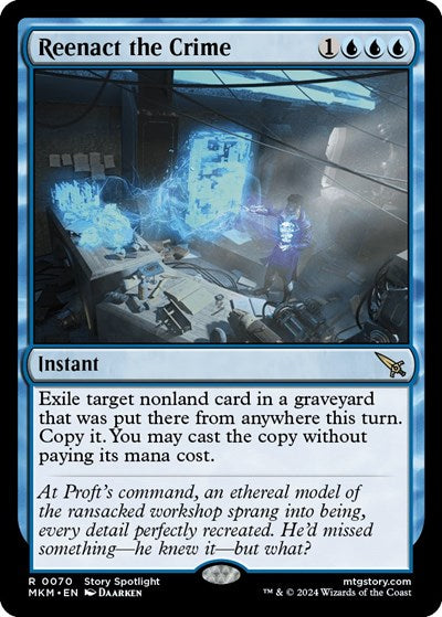 Reenact the Crime (Murders at Karlov Manor) Near Mint Foil