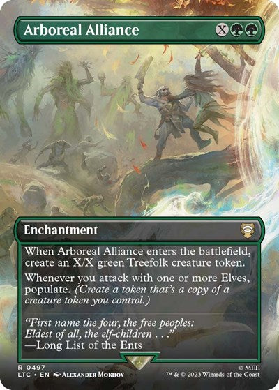 Arboreal Alliance (Borderless) (Commander: The Lord of the Rings: Tales of Middle-earth) Near Mint Foil