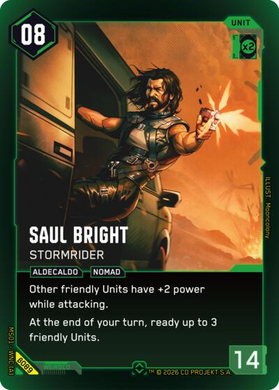 Saul Bright Stormrider (Welcome to Night City - Beta) Near Mint Foil