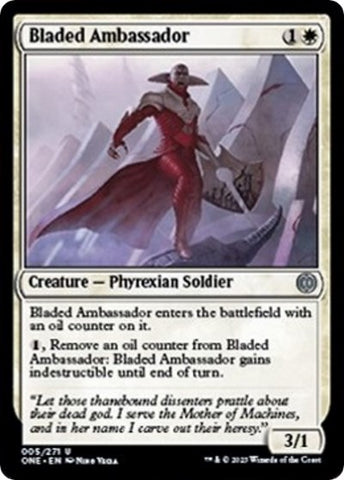 Bladed Ambassador (Phyrexia: All Will Be One) Near Mint Foil