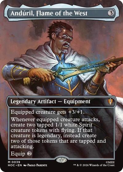 Anduril, Flame of the West (Borderless) (The Hobbit: Eternal-Legal) Near Mint Foil