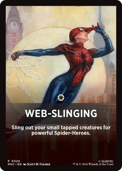 Web-Slinging Theme Card (Commander: Marvel Super Heroes) Near Mint