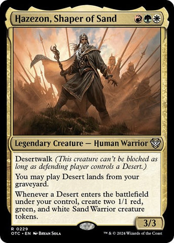Hazezon, Shaper of Sand (Commander: Outlaws of Thunder Junction) Near Mint