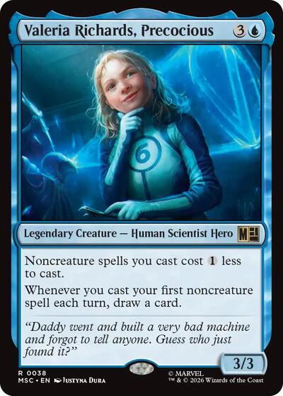 Valeria Richards, Precocious (Surge Foil) (Commander: Marvel Super Heroes) Near Mint Foil