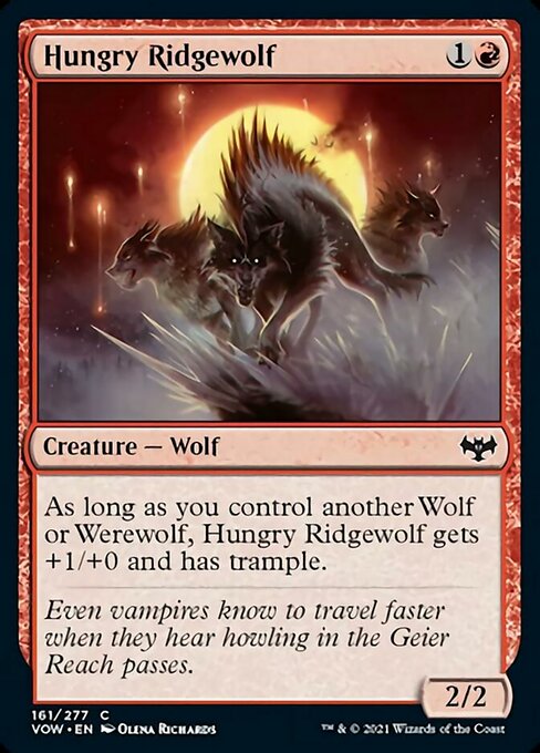 Hungry Ridgewolf (Innistrad: Crimson Vow) Near Mint