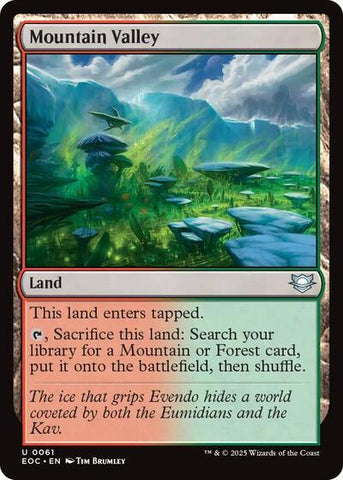 Mountain Valley (Commander: Edge of Eternities) Near Mint
