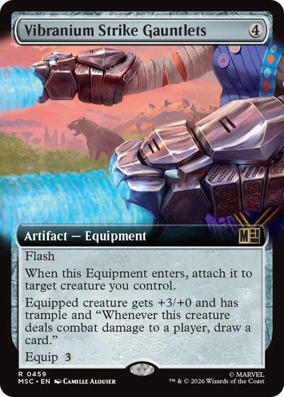 Vibranium Strike Gauntlets (Extended Art) (Commander: Marvel Super Heroes) Near Mint