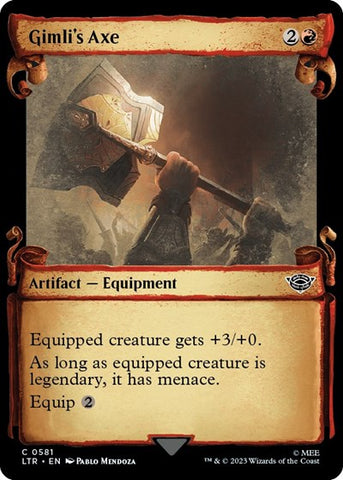 Gimli's Axe (Showcase Scrolls) (Universes Beyond: The Lord of the Rings: Tales of Middle-earth) Near Mint Foil