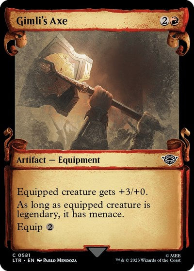 Gimli's Axe (Showcase Scrolls) (Universes Beyond: The Lord of the Rings: Tales of Middle-earth) Near Mint