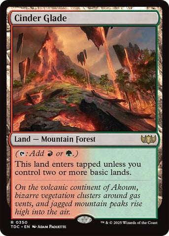 Cinder Glade (Commander: Tarkir: Dragonstorm) Near Mint