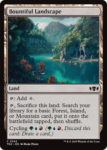 Bountiful Landscape (Commander: Tarkir: Dragonstorm) Near Mint