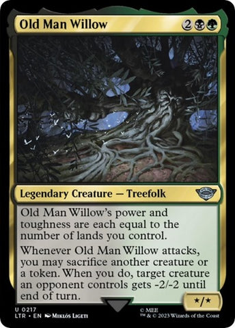 Old Man Willow (Universes Beyond: The Lord of the Rings: Tales of Middle-earth) Near Mint Foil