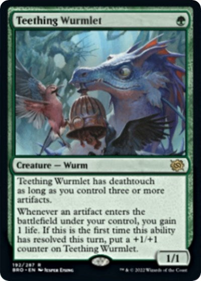 Teething Wurmlet (The Brothers' War) Near Mint Foil