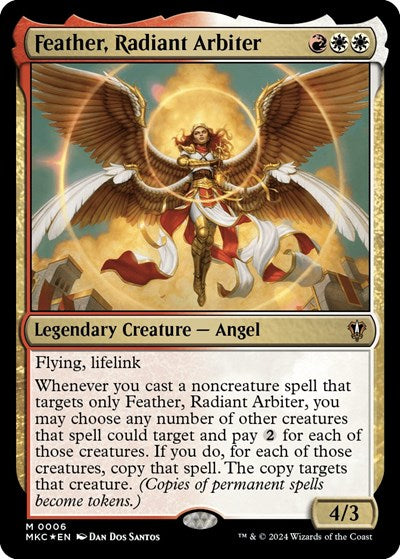 Feather, Radiant Arbiter (Commander: Murders at Karlov Manor) Near Mint Foil