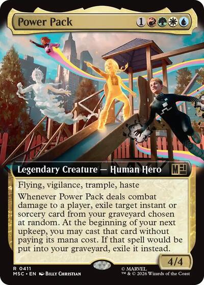 Power Pack (Extended Art) (Commander: Marvel Super Heroes) Near Mint