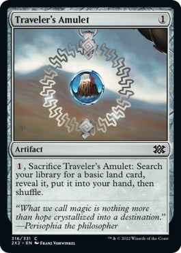 Traveler's Amulet (Double Masters 2022) Near Mint Foil