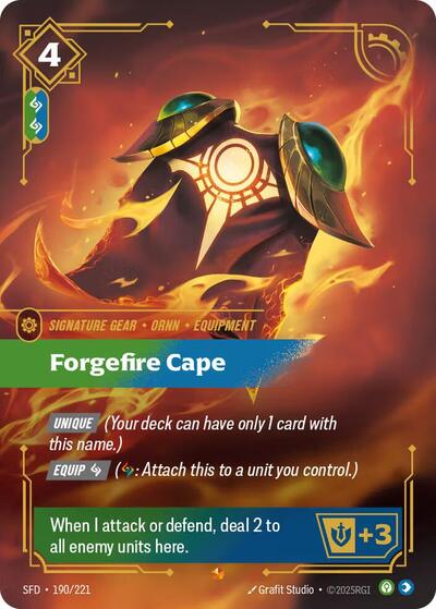 Forgefire Cape (Spiritforged) Near Mint Foil