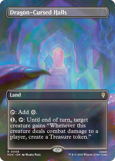 Dragon-Cursed Halls (Borderless) (The Hobbit: Eternal-Legal) Near Mint