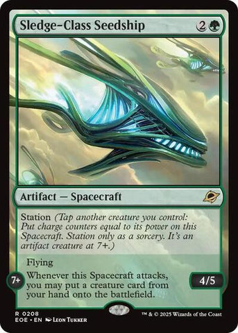 Sledge-Class Seedship (Edge of Eternities) Near Mint Foil