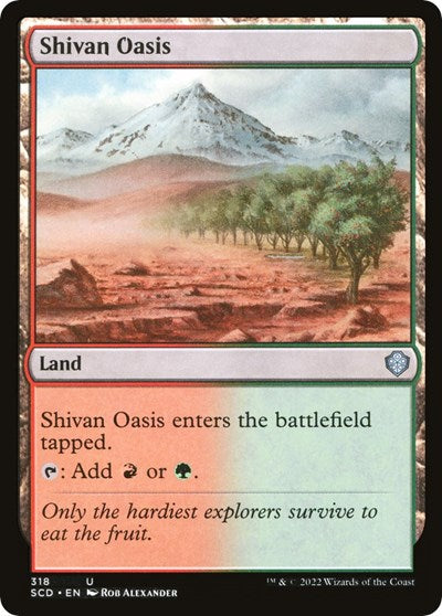 Shivan Oasis (Commander 2022 Starter Decks) Near Mint