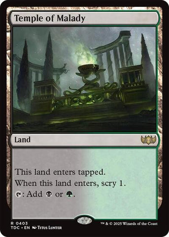 Temple of Malady (Commander: Tarkir: Dragonstorm) Near Mint
