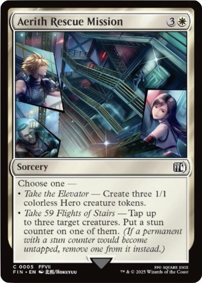 Aerith Rescue Mission (Universes Beyond: FINAL FANTASY) Light Play Foil