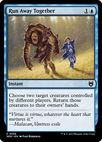 Run Away Together (Commander: Wilds of Eldraine) Near Mint