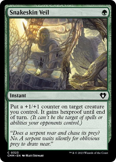 Snakeskin Veil (Commander Masters) Light Play Foil