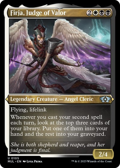 Firja, Judge of Valor (Foil Etched) (March of the Machine: Multiverse Legends) Near Mint Foil