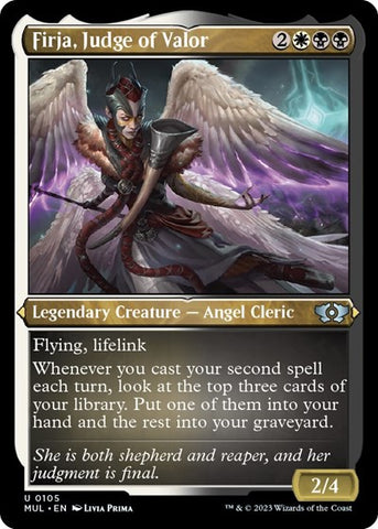 Firja, Judge of Valor (Foil Etched) (March of the Machine: Multiverse Legends) Near Mint Foil