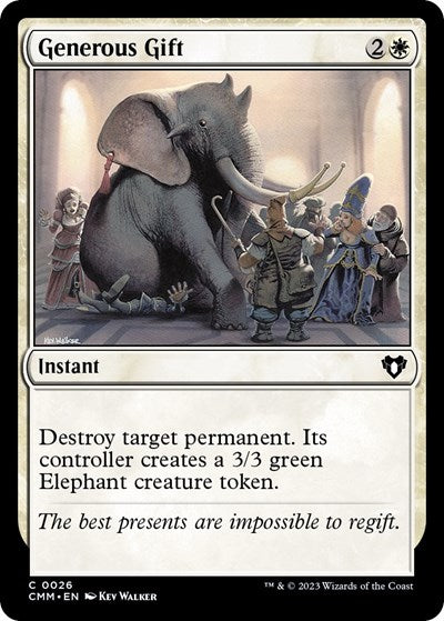 Generous Gift (Commander Masters) Light Play Foil