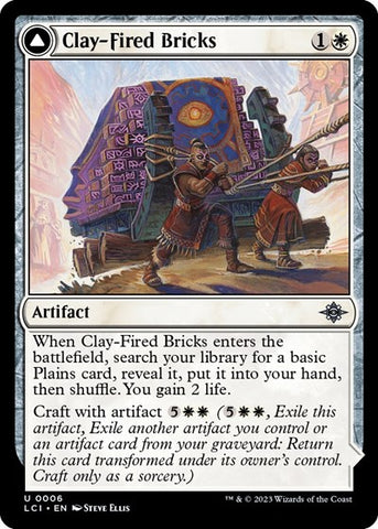 Clay-Fired Bricks (The Lost Caverns of Ixalan) Near Mint Foil