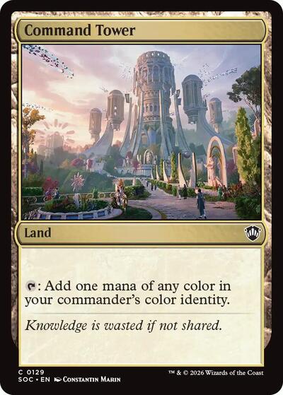 Command Tower (Commander: Secrets of Strixhaven) Near Mint