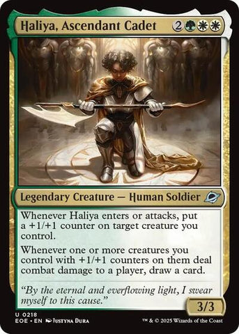 Haliya, Ascendant Cadet (Edge of Eternities) Near Mint Foil