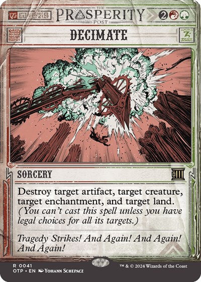 Decimate (Outlaws of Thunder Junction: Breaking News) Near Mint