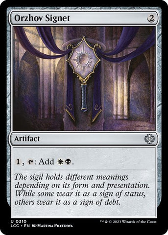 Orzhov Signet (Commander: The Lost Caverns of Ixalan) Near Mint