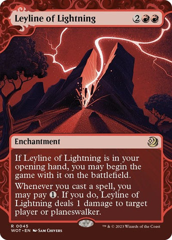 Leyline of Lightning (Wilds of Eldraine: Enchanting Tales) Near Mint Foil