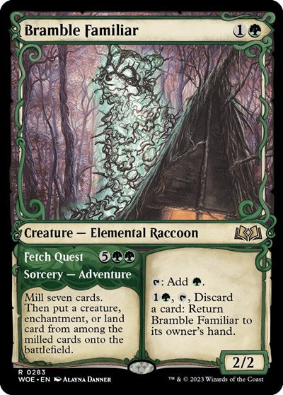 Bramble Familiar (Showcase) (Wilds of Eldraine) Near Mint