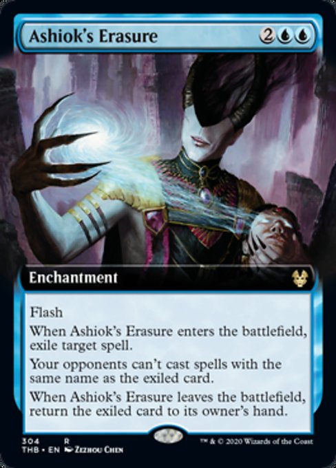 Ashiok's Erasure (Extended Art) (Theros Beyond Death) Near Mint