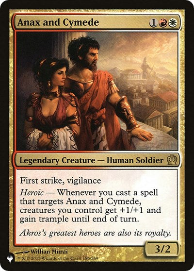 Anax and Cymede (The List) Near Mint