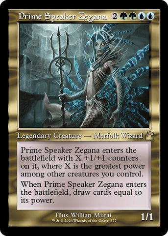 Prime Speaker Zegana (Retro Frame) (Ravnica Remastered) Near Mint