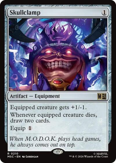 Skullclamp (Surge Foil) (Commander: Marvel Super Heroes) Near Mint Foil