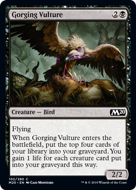 Gorging Vulture (Magic 2020 Core Set) Near Mint Foil