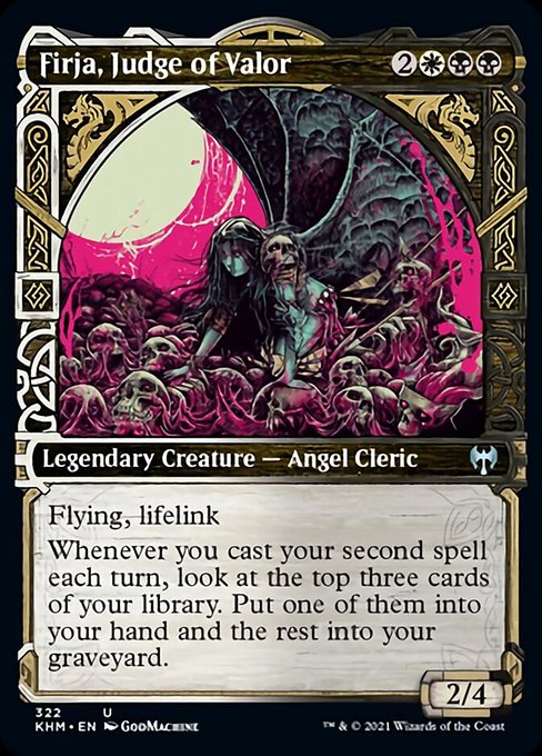 Firja, Judge of Valor (Showcase) (Kaldheim) Near Mint Foil