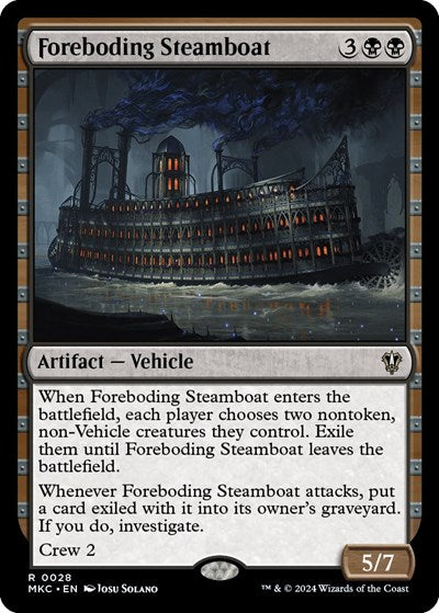 Foreboding Steamboat (Commander: Murders at Karlov Manor) Near Mint