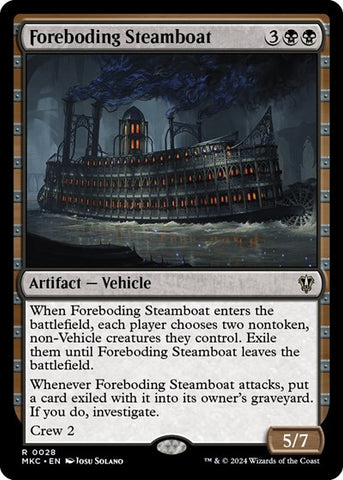 Foreboding Steamboat (Commander: Murders at Karlov Manor) Near Mint